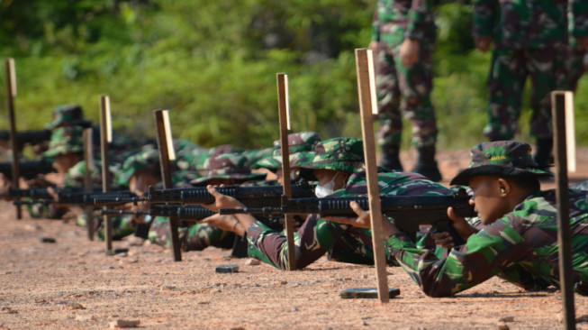 Korem 042/Gapu Gelar Latihan Menembak TW IV 2020