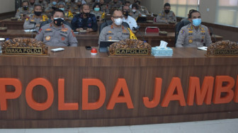 Kapolda Jambi Pimpin Vicon Kesiapan Pengamanan Pilkada Serentak Tahun 2020
