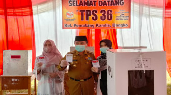 Al Haris Nyoblos di Pematang Kandis