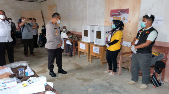Kapolda Jambi Pantau Pilkada di Desa Pasar Siulak Gedang Kerinci
