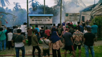 Gedung SD Negreri 175 Kota Jambi Ludes Terbakar