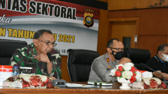 Danrem 042/Gapu Hadiri Rakor Lintas Sektoral Operasi Terpusat Lilin 2020