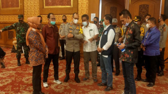 Kapolda Jambi Tinjau Pengamanan Rapat Pleno Rekapitulasi Penghitungan Suara