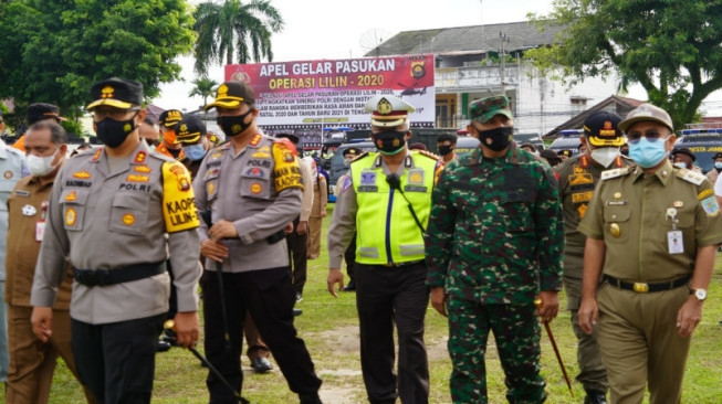 Kapolda Jambi Pimpin Apel Pasukan Operasi Lilin Siginjai Tahun 2020