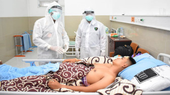 Kapolda Jambi dan Sumsel Besuk Personil Brimob Korban Lakalantas