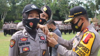 Kapolres Muaro Jambi Pimpin Pergeseran Pasukan PAM Pilkada 2020