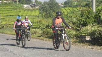 Di Kerinci Kapolda Jambi Gowes Patroli Kamtibmas