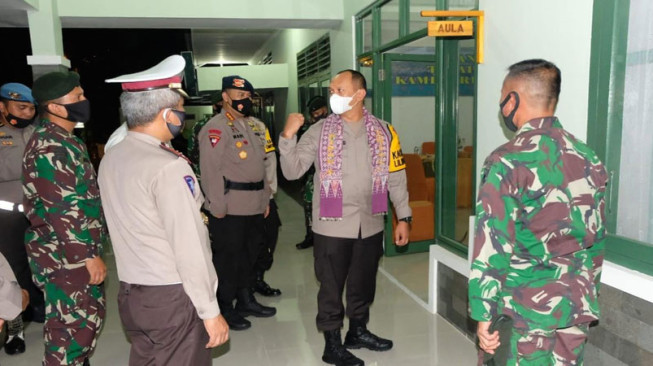 Kapolda Jambi Sambangi Markas Kompi Senapan B Yonif Raider 142/KJ