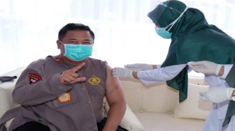 Wakapolda Jambi Disuntik Vaksin Covid 19 Tahap II