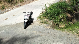 Jalan Usaha Tani Talanglindung Rusak Parah Padahal Baru Dibangun