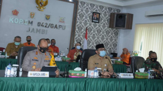 Kapolda Jambi Ikuti Rakor Persiapan Penetapan Status Siaga Darurat Karhutla