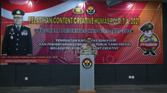Jalankan 100 Hari Program Prioritas Kapolri, Humas Polri Gelar Pelatihan Konten Kreatif