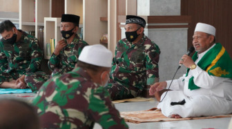 Korem 042/Gapu Peringati Isra' Mi'raj Nabi Muhammad SAW 1442 H