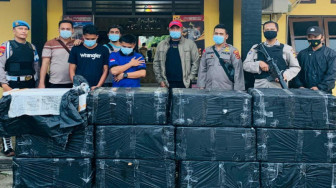 Polres Tanjabtim Berhasil Menangkap Tiga Orang Pelaku Ilegal Fishing
