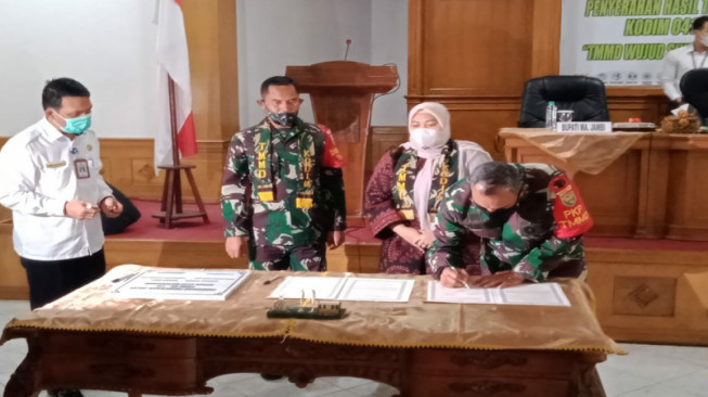 Pelaksanaan TMMD ke-110 Kodim 0415/Batanghari Berakhir, Ditutup Danrem 042/Gapu Jambi