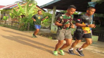 Jalankan Program TMMD, Para Tentara Ini Rutin Jogging