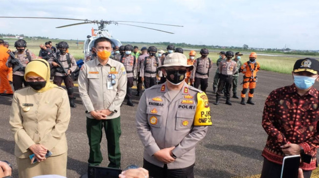 Tim Gabungan Polda Jambi Gelar Latihan Penanggulangan Karhutla