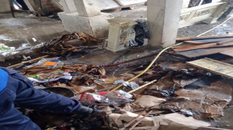 Akibat Korsleting Listrik, Rumah Milik Asriadi Hangus Terbakar