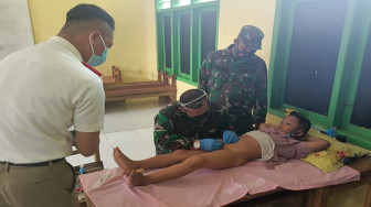 Puluhan Anak Ikuti Sunatan Massal TMMD 110 Kodim Batanghari