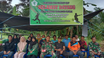 Satgas TMMD Ikut Turnamen Futsal Bikin Tambah Semangat