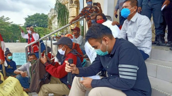 Unjuk Rasa Konflik Lahan PT MAJI, Anggota DPRD Provinsi Jambi Temui Petani