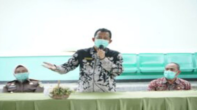 Wabup BBS Hadiri Pencanangan Vaksinasi Covid-19