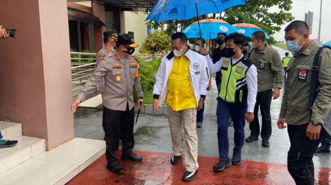 Bambang Soesatyo Disambut Kapolda dan Forkopimda Provinsi Jambi