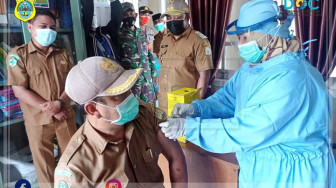 Wabup Monitor Vaksinasi di Puskesmas Kuala Jambi