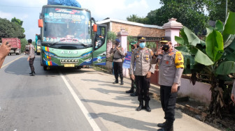 Wakapolda Pantau Perbatasan Jambi Halau Pemudik
