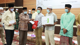 Silaturrahmi Bersama Pemkab Tanjabbar, SKK Migas - PetroChina Bantu Anak Yatim Piatu