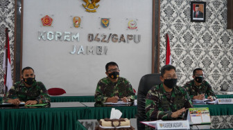 Kasrem 042/Gapu Ikuti Rakor Pembinaan Pramuka SWK Kodam II/Sriwijaya