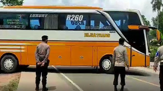 Masuk Wilayah Jambi, Empat Bus Bawa Pemudik "Diusir" Balik