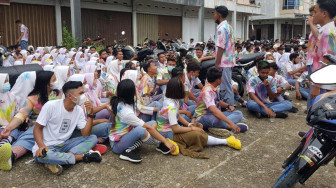 Aksi Coret-Coret Masih Terjadi di Merangin, Tah Hapa-Hapa....