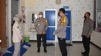 Kapolda Cek Ruang Isolasi Covid-19 Polresta Jambi