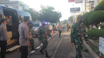 Pastikan Prokes Masa Pandemi, Kasiter Ikut Tinjau Pusat Keramaian