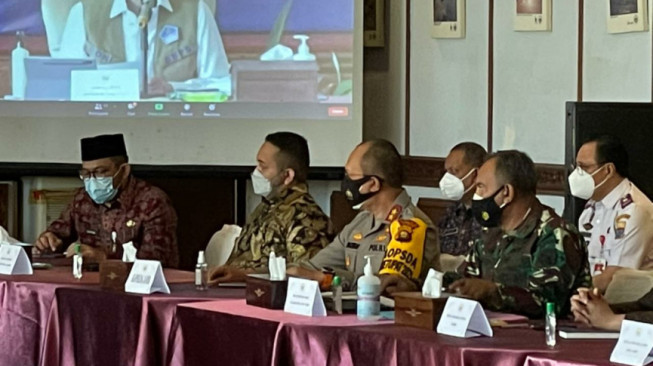 Rapat Bareng Doni Monardo, Danrem Bahas Covid-19 dan Mitigasi Bencana