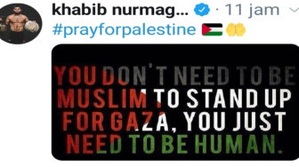 Khabib : Anda Tak Harus Menjadi Muslim untuk Membela Gaza ( Palestina), Anda Hanya Harus Menjadi Seorang Manusia
