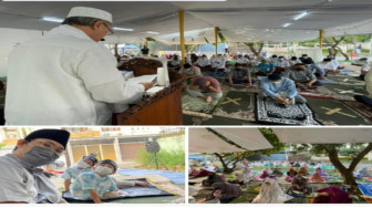 Mengharukan Salat Ied Tenda At Tabayyun, Pertama kali dalam sejarah 30 tahun.
