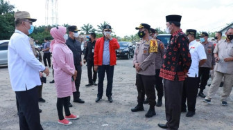 Kapolda Cek Pos Pelayanan dan Penyekatan di Perbatasan Jambi-Pekanbaru