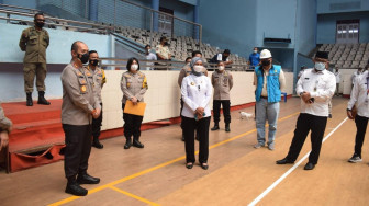 Kapolda dan Pj Gubernur Cek GOR Kotabaru, Tempat Vaksinasi Massal