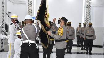 Kapolda Jambi Pimpin Upacara Pencucian Pataka