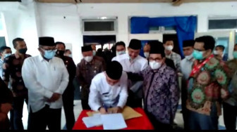 Pemkab Kerinci Serahkan Aset ke Pemkot Sungai Penuh