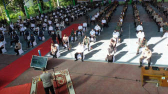 Kapolda Hadiri Apel Bersama Penanganan Covid-19