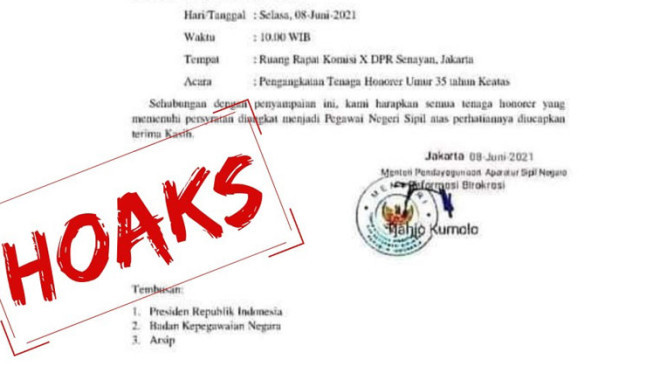 Hati-Hati !!! Beredar Surat Palsu Soal Pengangkatan Honorer
