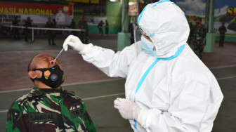 Prajurit dan PNS Korem 042 Gapu Kembali Rapid Tes Antigen