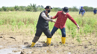 Tinjau Taman Nasional Berbak, Ketua DPRD Masuk Lumpur