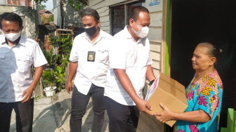 Ditreskrimum Polda Jambi Bagikan Ratusan Paket Sembako