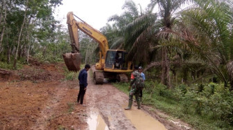 TMMD 112 di Tebo, Buka Jalan Desa Sepanjang 10,2 KM