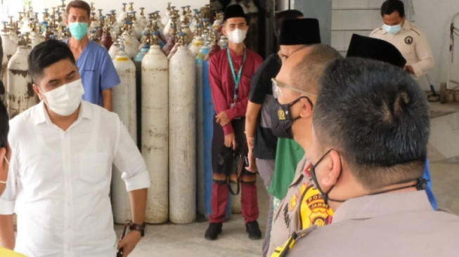 Kapolda Cek Stok Oksigen RSUD Hamba Muara Bulian