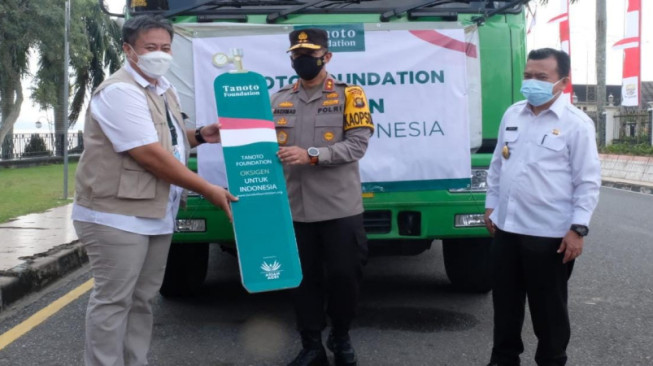 Tanoto Foundation Bantu 24,8 Ton Oksigen Cair untuk Jambi